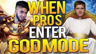 CS:GO - WHEN PRO PLAYERS ENTER GODMODE!(Crazy Vac shots, EPIC ACES)