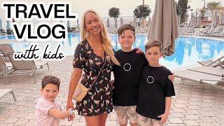 WE'RE IN CYPRUS! ️️ FAMILY TRAVEL VLOG + FLYING WITH KIDS | Emily Norris
