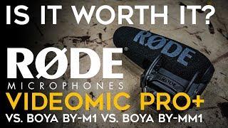 Rode VideoMic Pro Plus vs Boya BY-M1 vs Boya BY-MM1 audio test! Is it worth it?