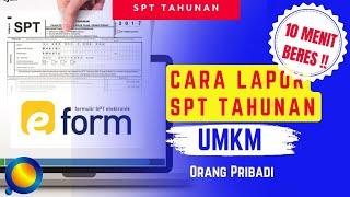 CARA LAPOR SPT TAHUNAN UMKM - 10 MENIT BERES