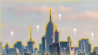 NEW YORK CITY skyline GROWING - after effects animation