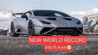 New World Record for Half Mile  Lamborghini Huracan Sto 3500hp |Mar Rau|