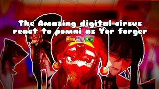 |The Amazing Digital Circus React to pomni as Yor Forger|gacha|part 1/1||