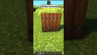 Minecraft Infinite Emeralds Trick #shorts