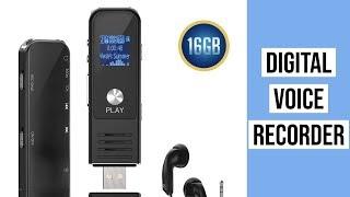 Lamyik Digital Voice Recorder | Voice Activated | Portable Audio Recorder