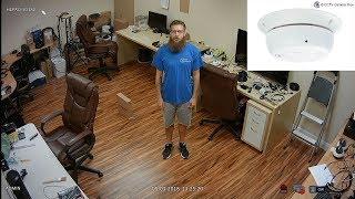 HD Smoke Detector Security Camera Hidden Video Surveillance Demo