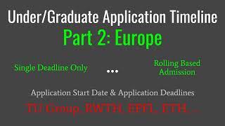 #6 University Application Deadline in Europe | Difficulties to manage
