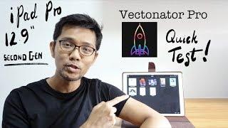 Vectornator Pro app quick run-through on the iPad Pro 12.9 inch 2nd gen