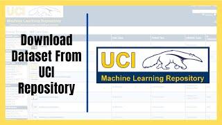 How to Download Dataset from UCI Repository and Create a CSV File | Data Preparation