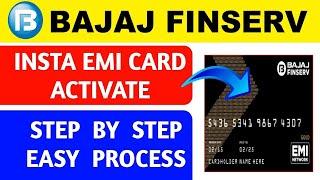 Bajaj Finserv Insta EMI Card activate process