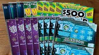 $100 in NC Scratch-off Tickets! Holiday Tickets Had NICE WINS!