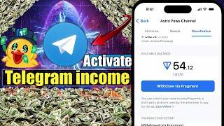 How to make money from displaying ads on Telegram Activation of income from Telegram