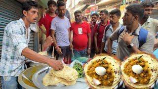 Kolkata's Famous Paratha With Unlimited Sabji Price ₹ 20/- Only । Street Food