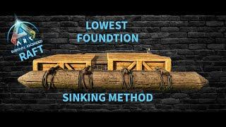 Raft Lowest Foundation Sink | Ark Survival Ascended | Building Tips & Tricks