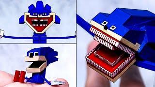 Making Minecraft Sonic Tapes (Shin Sonic) Sculptures Timelapse