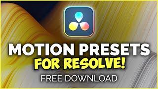 Free DaVinci Resolve Presets You Didn’t Know You Need