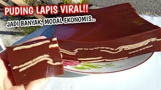 PUDING LAPIS CRISPY EKONOMIS!! COCOK UNTUK IDE JUALAN BUKA PUASA