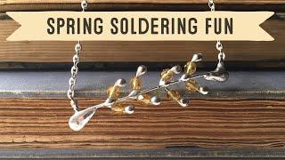 Soldered Springtime Necklace Tutorial | Soldering Iron Jewelry