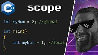 C++ variable scope explained 