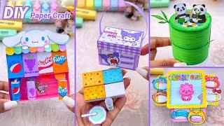 DIY Miniature Crafts Idea / Easy Craft Ideas / school hacks / paper craft / mini cold drinks stall