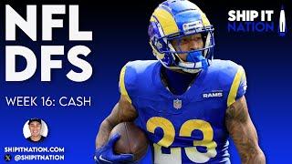 NFL Week 16 Cash Show | December 20, 2024 | DraftKings & FanDuel DFS Picks, Plays and Process