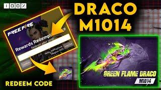 Free Fire Draco M1014 Gun Skin Redeem Code || Free Fire Redeem Code Today || Garena Free Fire