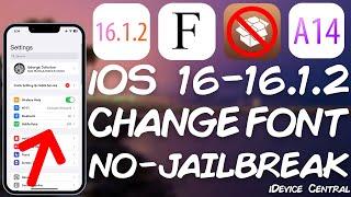 iOS 16 - 16.1.2 Semi-Jailbreak: How To Install Custom Fonts / Emojis (ALL Devices) [Tutorial]