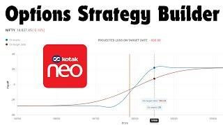 How to use Options Strategy Builder in Kotak Neo !! #kotaksecurities