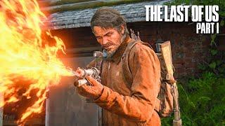 The Last of Us Remake PS5 - El Diablo + Flame Thrower | Aggressive Kills - Graveyard ( Survivor ) 4K