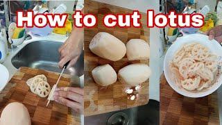 # ASMR HOW TO CUT LOTUS| ASMR SOUND | CUTTING SKILLS| LIVEVIDEO | HIGHLIGHTS | VIRALVIDEO | TRENDING