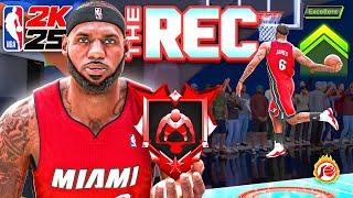 LEBRON JAMES CENTER BUILD + LEGEND STRONG HANDLE is OVERPOWERED in the RANDOM REC (NBA 2K25)