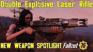Fallout 76: New Weapon Spotlights: Double Explosive Laser Rifle