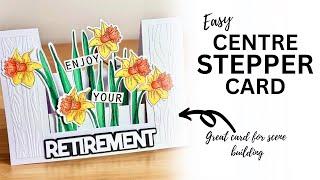 Pretty Centre Stepper Card | Fun Fold Cards Made REALLY EASY!