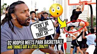 Trash Talker Got COCKY & Then Got DUNKED ON!! D2 Hoopers CHALLENGE D'Vontay Friga x BIL Squad!