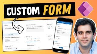 Customize Power Apps Forms using Modern Controls | Build Responsive Forms