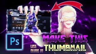 How To Edit Thumbnail Like RUOK FF new video || ( ps cc-touch ) Tencent FF EDITZ
