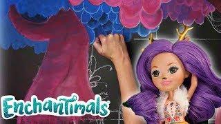 Enchantimals | Draw My Life: Danessa Deer | Chalk Art | Crafts for Kids | Enchantimals DIY