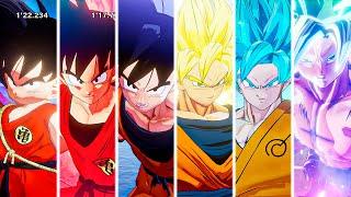 Dragon Ball Z: Kakarot - Goku All Forms & Transformations Base - Ultra Instinct (4K 60fps)
