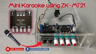 Mini karaoke diy setup using ZK-MT21