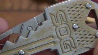 EDC Keychain Review : SOG Brass Utility Key (Scissors)