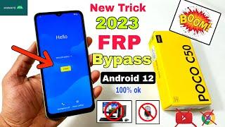 Poco C50 FRP Bypass Android 12 Go Update |  Poco C50 Google Account Bypass Without Pc | New Trick |