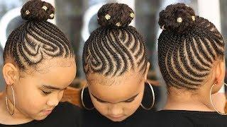 Super Cute Back To School Cornrows || Kids Natural Hair