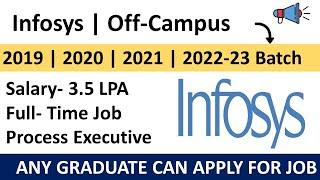 Infosys Off Campus Hiring For Technology Support Executive | Freshers job 2024