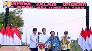 Presiden Jokowi Resmikan 27 Ruas Jalan di Provinsi NTT, Kupang, 1 Oktober 2024