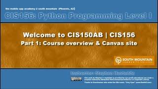 Python 00A - Welcome to Python at SMCC (Part 1)