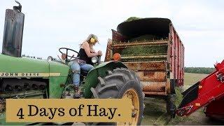 Four Days of Making Hay (FIRST CUT HAY 2019): Vlog 146