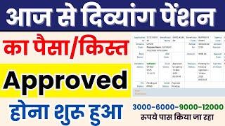 दिव्यांग पेंशन का पैसा पास होना शुरू | Divyang Pension Fund Approved Today | viklnag Pension update