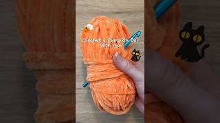 Crochet a pumpkin boi with me#crochet #pumpkin #spookyseason