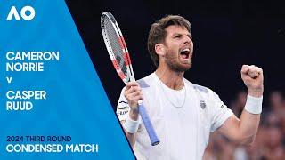 Cameron Norrie v Casper Ruud Condensed Match | Australian Open 2024 Third Round