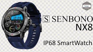 Senbono NX8 Smartwatch - Fitcloudpro App - Android & iOS - IP68 connected watch - Unboxing